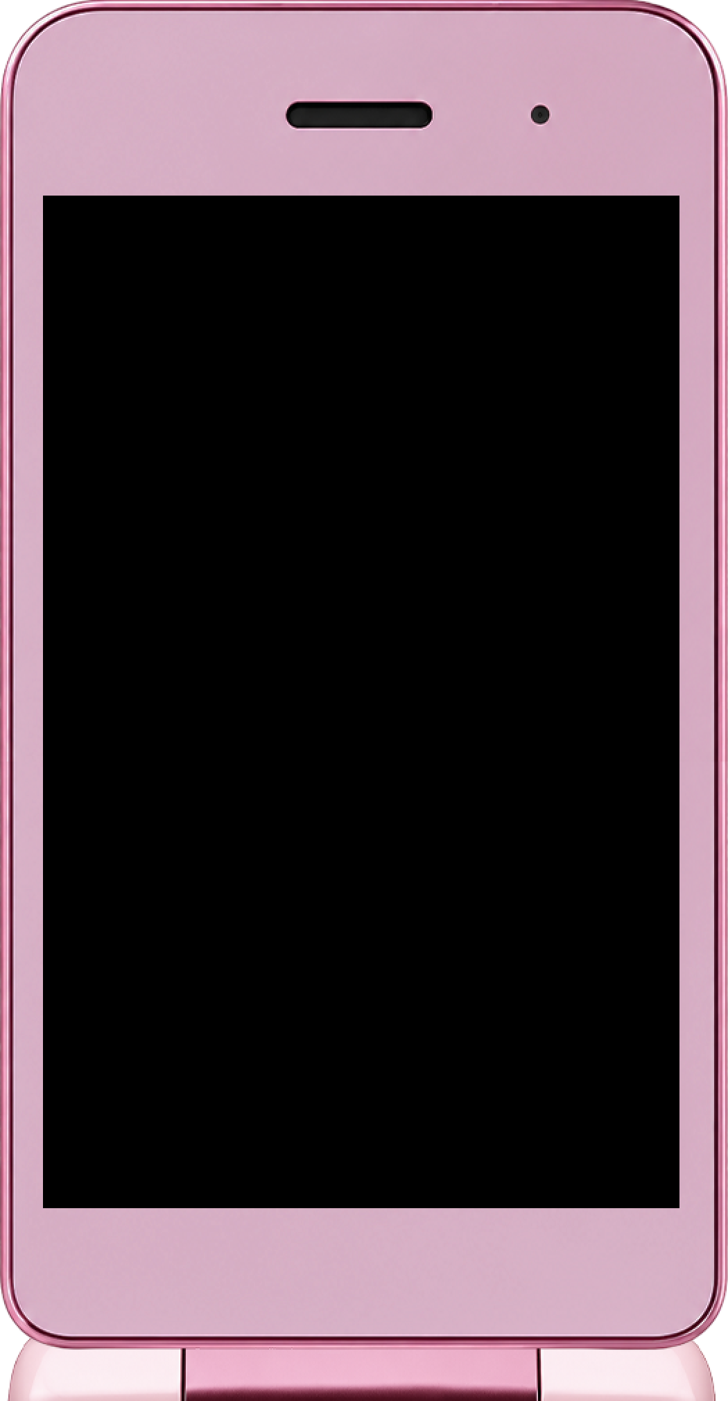Open flip phone screen